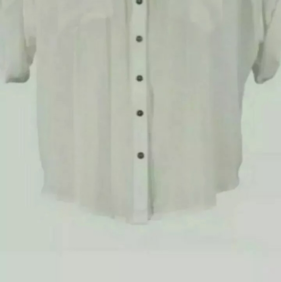 Final $4 Monroe & Main "Lace Back Blouse" Sz. M Ivory - Picture 3 of 5